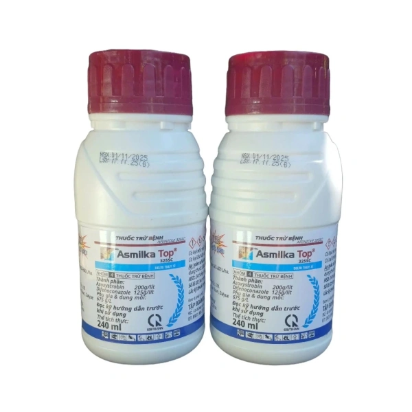 Hình ảnh sản phẩm Asmilka Top 325SC 240ML Mới mạnh hơn trừ bệnh phổ rộng sáng bông, bóng trái, lá xanh dày