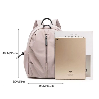 Ba lô LEACAT vải oxford cỡ A4 phong cách hàn quốc đơn giản cho nữ