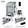 Balo du lịch chống nước EAZY BLA27 ngăn giày, size lớn, nam-nữ, phù hợp đi học 2