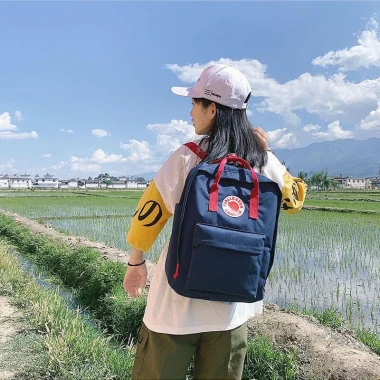Balo Kanken nam nữ Unisex thời trang đi học vải chống nước đựng laptop A4 phong cách ulzzang Hàn Quốc 4