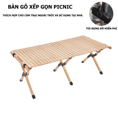 Bàn Cắm Trại Gấp Gọn Dã Ngoại - Chất Liệu Thông Cao Cấp 120x60x45cm Giá Rẻ 759k 3 Bàn Cắm Trại Gấp Gọn Dã Ngoại - Chất Liệu Thông Cao Cấp 120x60x45cm Giá Rẻ 759k 3