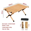 Bàn Cắm Trại Gấp Gọn Dã Ngoại - Chất Liệu Thông Cao Cấp 120x60x45cm Giá Rẻ 759k 12