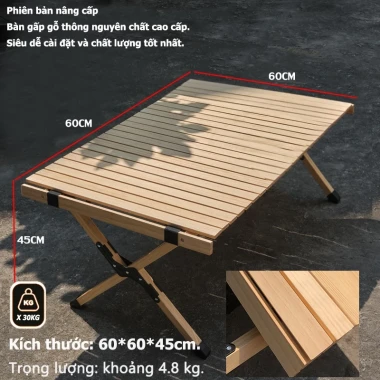 Bàn Cắm Trại Gấp Gọn Dã Ngoại - Chất Liệu Thông Cao Cấp 120x60x45cm Giá Rẻ 759k 13 Bàn Cắm Trại Gấp Gọn Dã Ngoại - Chất Liệu Thông Cao Cấp 120x60x45cm Giá Rẻ 759k 13