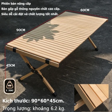 Bàn Cắm Trại Gấp Gọn Dã Ngoại - Chất Liệu Thông Cao Cấp 120x60x45cm Giá Rẻ 759k 14 Bàn Cắm Trại Gấp Gọn Dã Ngoại - Chất Liệu Thông Cao Cấp 120x60x45cm Giá Rẻ 759k 14