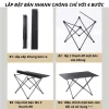 Bàn Camping Gấp Gọn - Du Lịch Dã Ngoại Thép Chống Rỉ Sét Giá Cực Tốt 145k 7