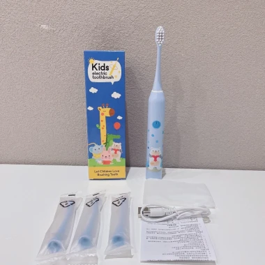Bàn chải điện cho trẻ em BRUMIVO cao cấp - Lông lụa mềm mại, Tặng 8 đầu chải, Giá chỉ 195k 9 Bàn chải điện cho trẻ em BRUMIVO cao cấp - Lông lụa mềm mại, Tặng 8 đầu chải, Giá chỉ 195k 9