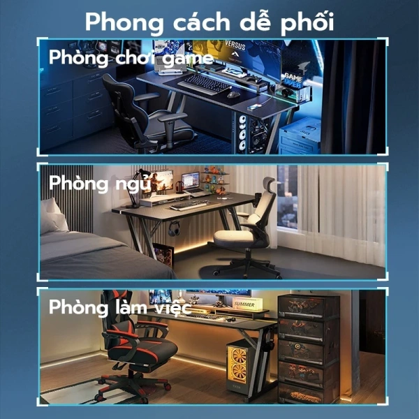 Hình ảnh sản phẩm Bàn Gaming F3 Xpanse ZK 200KG – Nắp lật giấu dây, đa năng gọn gàng, giảm giá 1.199.000₫