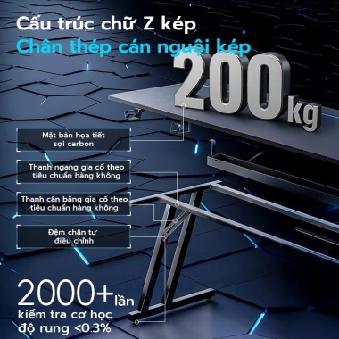 Bàn Gaming F3 Xpanse ZK 200KG – Nắp lật giấu dây, đa năng gọn gàng, giảm giá 1.199.000₫ 6