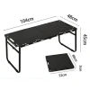Bàn gấp đa chức năng màu đen 104x48x45cm cắm trại ngoài trời giá rẻ chất lượng cao 11