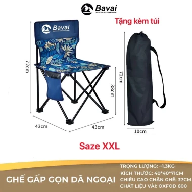 "Bàn ghế gấp gọn vải dù đa năng cho du lịch, dã ngoại, quán trà tranh giá rẻ" 27