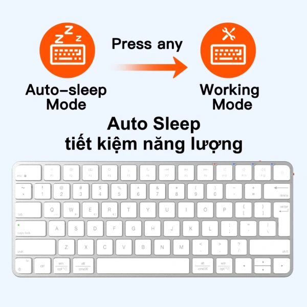 Hình ảnh sản phẩm Bàn phím không dây Meetion iKey K210 2 mode Bluetooth 2.4G, không ồn, pin sạc Type-C, giá 519.000₫