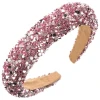 Băng Đô Quấn Tóc Bọt Biển Nữ Giá Cực Rẻ - Mũ Thời Trang Sequin Rộng Vành Chiết Khấu Cao 5