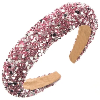 Băng Đô Quấn Tóc Bọt Biển Nữ Giá Cực Rẻ - Mũ Thời Trang Sequin Rộng Vành Chiết Khấu Cao