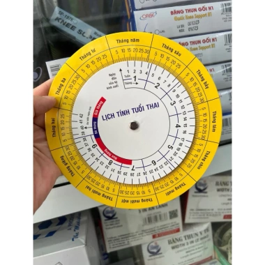 Bảng vòng xoay tròn tính tuổi thai - Lịch tính tuổi thai chính xác, giá chỉ 35.000đ 3