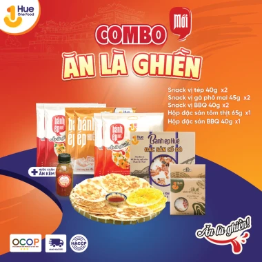 Bánh Ép Huế Giòn Rụm - Combo Tiết Kiệm: Bánh Ép + Nước Mắm Cay, Giá Chỉ 151k! 2
