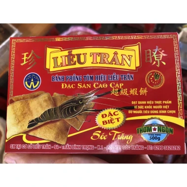 Bánh phồng tôm Liễu Trân Sóc Trăng 500g giá rẻ chỉ 258k - Đậm đà tôm tươi đặc biệt 2 Bánh phồng tôm Liễu Trân Sóc Trăng 500g giá rẻ chỉ 258k - Đậm đà tôm tươi đặc biệt 2
