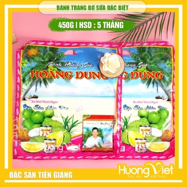 Bánh tráng bơ sữa Hoàng Dung 450g - Bánh phồng sữa miền tây ăn liền giá chỉ 50k 4 Bánh tráng bơ sữa Hoàng Dung 450g - Bánh phồng sữa miền tây ăn liền giá chỉ 50k 4