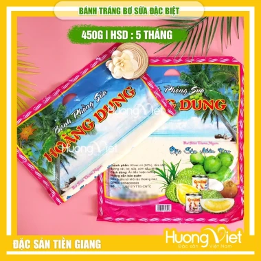 Bánh tráng bơ sữa Hoàng Dung 450g - Bánh phồng sữa miền tây ăn liền giá chỉ 50k 5 Bánh tráng bơ sữa Hoàng Dung 450g - Bánh phồng sữa miền tây ăn liền giá chỉ 50k 5