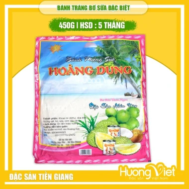 Bánh tráng bơ sữa Hoàng Dung 450g - Bánh phồng sữa miền tây ăn liền giá chỉ 50k 8 Bánh tráng bơ sữa Hoàng Dung 450g - Bánh phồng sữa miền tây ăn liền giá chỉ 50k 8