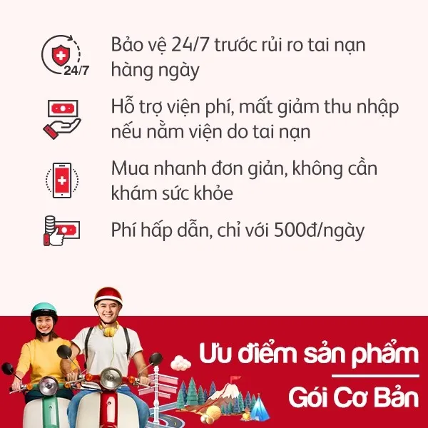 Chi tiết quyền lợi và mức bồi thường của Bảo hiểm Tai nạn Prudential PRU‑Bảo Vệ 24/7 Gói Cơ Bản