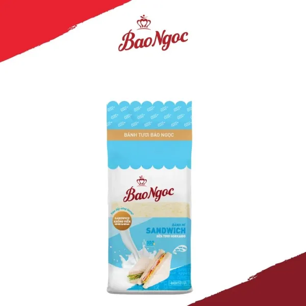 Hình ảnh sản phẩm Bảo Ngọc Bánh Sandwich Không Viền 185g - Ăn Sáng, Trưa, Tối Giảm Giá Còn 28000đ
