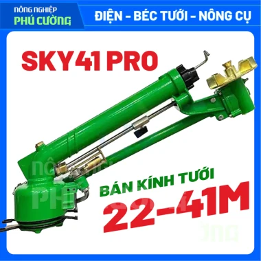 Béc Tưới Cây Sky 41 Pro - Tưới 41m, Đồng Bền, Giá Tốt 1.863.750đ