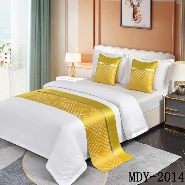 Hình ảnh sản phẩm Bed Runner Khăn Đuôi Giường Hiện Đại Cao Cấp Chạy Giường Bắc Âu Khăn Trải Giường Cao Cấp Chất Lượng Cho Khách Sạn, Phòng Cưới Và Trang Trí Nhà Cửa