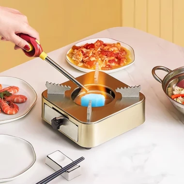 Bếp Cồn Du Lịch Inox An Toàn Cắm Trại Lẩu Mini Tặng Cồn Giảm Giá Cực Sốc