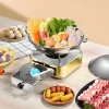 Bếp Cồn Du Lịch Inox An Toàn Cắm Trại Lẩu Mini Tặng Cồn Giảm Giá Cực Sốc 6