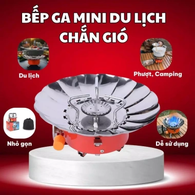 Bếp Ga Du Lịch Mini Chắn Gió Cắm Trại Dã Ngoại Gấp Gọn Tiện Lợi Giá Rẻ 3 Bếp Ga Du Lịch Mini Chắn Gió Cắm Trại Dã Ngoại Gấp Gọn Tiện Lợi Giá Rẻ 3