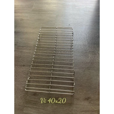 Bếp nướng than hoa [inox] , bếp nướng BBQ , bếp nướng mang đi du lịch [ bán rời vỉ] có chân 19