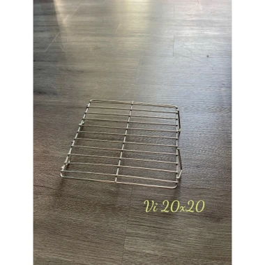 Bếp nướng than hoa [inox] , bếp nướng BBQ , bếp nướng mang đi du lịch [ bán rời vỉ] có chân 22