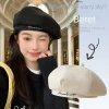 Beret nữ len thêu chữ trơn, xu hướng thu đông, du lịch, giá chỉ 82305đ 3