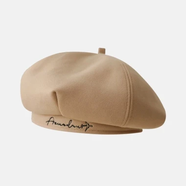 Beret nữ len thêu chữ trơn, xu hướng thu đông, du lịch, giá chỉ 82305đ 5 Beret nữ len thêu chữ trơn, xu hướng thu đông, du lịch, giá chỉ 82305đ 5