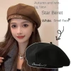 Beret nữ len thêu chữ trơn, xu hướng thu đông, du lịch, giá chỉ 82305đ 6