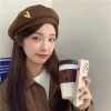 Beret nữ len thêu chữ trơn, xu hướng thu đông, du lịch, giá chỉ 82305đ 8