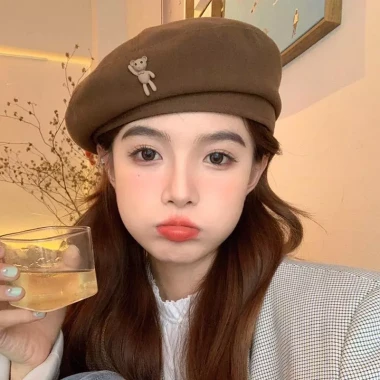 Beret nữ len thêu chữ trơn, xu hướng thu đông, du lịch, giá chỉ 82305đ 17 Beret nữ len thêu chữ trơn, xu hướng thu đông, du lịch, giá chỉ 82305đ 17