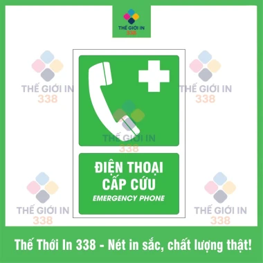 Biển báo điện thoại cấp cứu 2