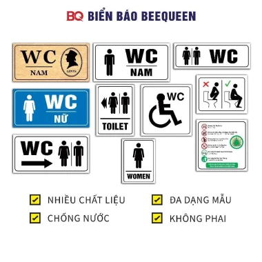 Biển Báo Nhà Vệ Sinh, Toilet WC - Nội Quy, Giá Rẻ 12610đ - Mua Ngay! 2