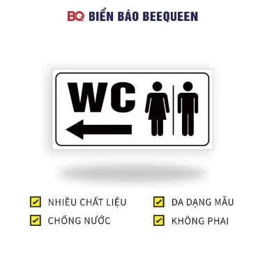 Biển Báo Nhà Vệ Sinh, Toilet WC - Nội Quy, Giá Rẻ 12610đ - Mua Ngay! 12