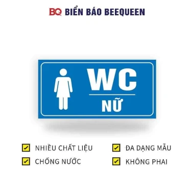 Biển Báo Nhà Vệ Sinh, Toilet WC - Nội Quy, Giá Rẻ 12610đ - Mua Ngay! 14