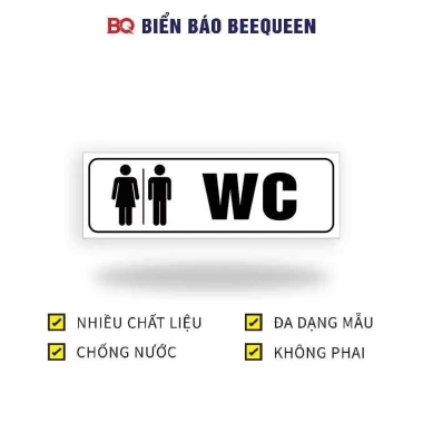 Biển Báo Nhà Vệ Sinh, Toilet WC - Nội Quy, Giá Rẻ 12610đ - Mua Ngay! 22