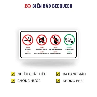 Biển Báo Nhà Vệ Sinh, Toilet WC - Nội Quy, Giá Rẻ 12610đ - Mua Ngay! 30