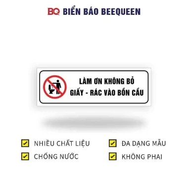 Biển Báo Nhà Vệ Sinh, Toilet WC - Nội Quy, Giá Rẻ 12610đ - Mua Ngay! 31