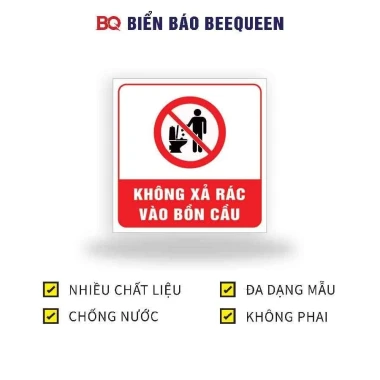 Biển Báo Nhà Vệ Sinh, Toilet WC - Nội Quy, Giá Rẻ 12610đ - Mua Ngay! 32