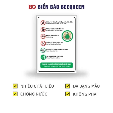 Biển Báo Nhà Vệ Sinh, Toilet WC - Nội Quy, Giá Rẻ 12610đ - Mua Ngay! 34