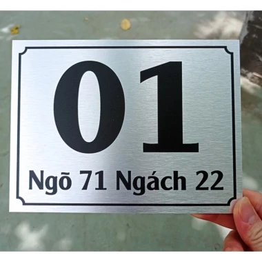 Biển Số Nhà Nhôm ALU Giá Rẻ - Nhiều Kích Thước, Tặng Vít Nở/Băng Dính Xốp, Chỉ 60k 8 Biển Số Nhà Nhôm ALU Giá Rẻ - Nhiều Kích Thước, Tặng Vít Nở/Băng Dính Xốp, Chỉ 60k 8