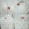 Bikini 2 Chi Tiết Đi Biển Viền Bèo Đính Nơ Dễ Thương - Đồ Bơi Sang Chảnh Giá 50k 9