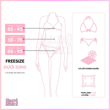 Bikini 2 Chi Tiết Đi Biển Viền Bèo Đính Nơ Dễ Thương - Đồ Bơi Sang Chảnh Giá 50k 10 Bikini 2 Chi Tiết Đi Biển Viền Bèo Đính Nơ Dễ Thương - Đồ Bơi Sang Chảnh Giá 50k 10