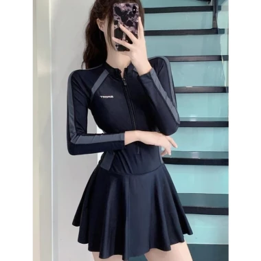 Bikini Nữ Liền Thân Dáng Váy Thể Thao - Đồ Bơi Kín Đáo Giá Rẻ 109k 3 Bikini Nữ Liền Thân Dáng Váy Thể Thao - Đồ Bơi Kín Đáo Giá Rẻ 109k 3